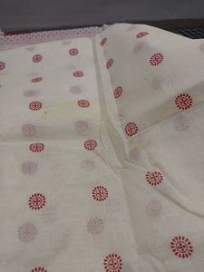 Pure Cotton Saree With Blouse