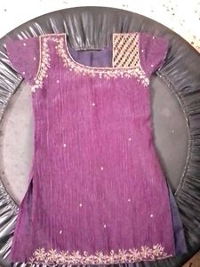 Beautiful purple ethnic wear