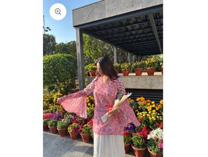 Bebo Pink Floral Print Kurta