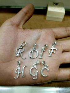 Alphabet Letter Pandent Pure Silver