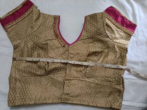 Golden Brocade Blouse never Used