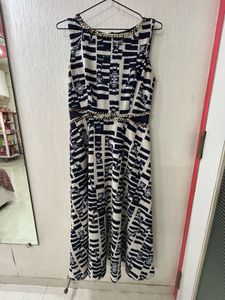 Elegant Striped Midi Dress