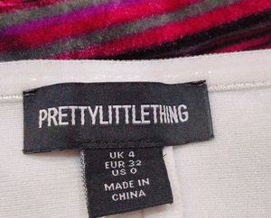 PrettyLittleThing White Corset Top