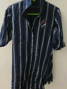 Striped Denim Shirt