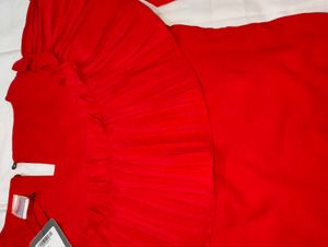 Red Ruffle Top