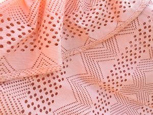 Chic Peach Lace Mini Dress
