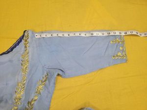 Light Blue Kurta Set with Dupatta