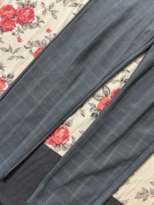 Stylish formal Checkered grey Pants