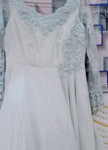 Elegant Lace Sleeve Gown