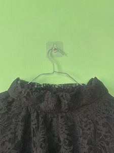 Elegant Black Lace Skirt