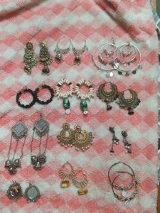 Assorted Ethnic Earrings Collection(12 pairs of ea
