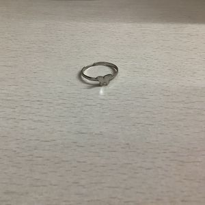 Set of 4 Silver Cute Rings