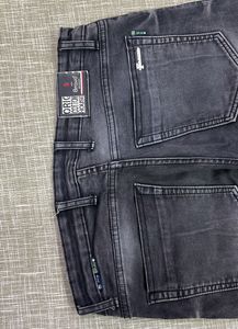 Men's Washed Grey Denim Jeans