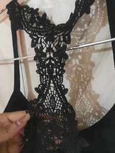 Black Lace Sports Bra
