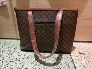 Stylish Brown Monogram Tote Bag