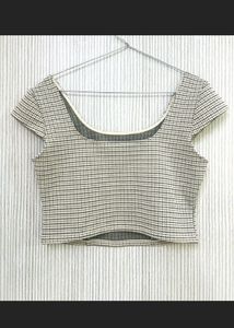 Cute Plaid Crop Top (size M)