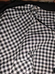 Black &amp; White Gingham Dress