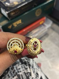 set of 2 Exquisite Gold & Diamond Rings