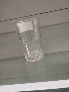 Clear Textured Glass Tumbler set of 2