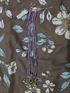 Beaded Lavender Necklace