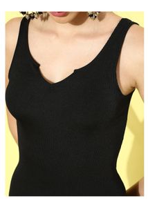 Sleek Black Bodycon Dress