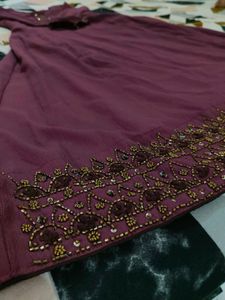 Elegant Handwork Anarkali Set with Dupatta