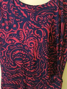 Stylish Red &amp; Black Printed sleeveless Bodycon mid