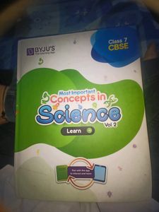 Learning Book For Class 7 Students Science