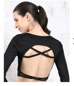 Shein Cute Thumbhole Sleeve Criss Cross Back Detai