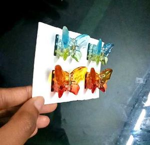 Set of 4 Butterfly Hair Clips