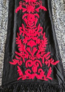 Embroidered Black Kurta