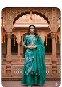kurta sharara dupatta