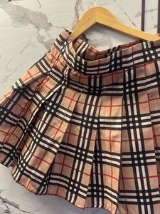 Designer Plaid Pleated Mini Skirt Waist-30 SALE✅