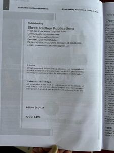 Economics XII Exam Handbook By subash Dey