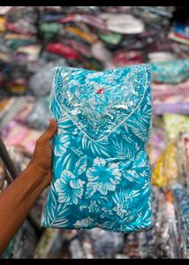 Vibrant Tropical Print Maxi Dress