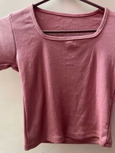 Pink Long Sleeve Top