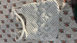 Boho Macrame Tote Bag