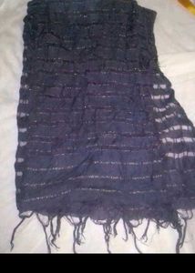 Stylish Striped Blue Fancy Dupatta
