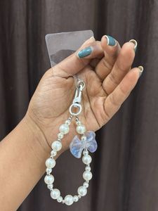 Beaded Lanyard with Bow Charm