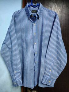 Arrow Striped Button-Down Shirt