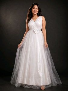 🔥BUY 1, GET 2 FREE🔥Elegant White Bridal Gown