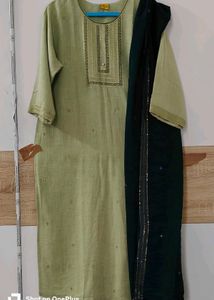 Elegant Green Kurta and Dupatta Set