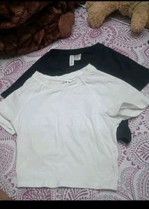 H&M Basic T-Shirts (Black & White)