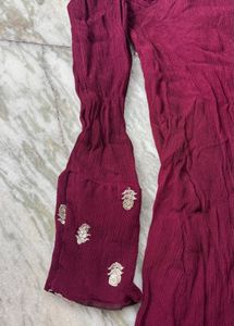 Elegant Maroon Lehenga Choli Set
