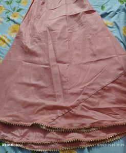 Embroidered Peach Sharara Kameez