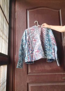 Boho Block Print Kimono Jacket