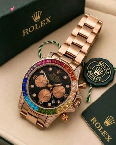 ROLEX MENS DAYTONA RAINBOW PERPETUAL OYSTER WATCH