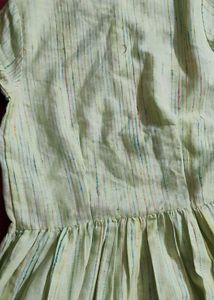 Light Yellow Striped Kurta