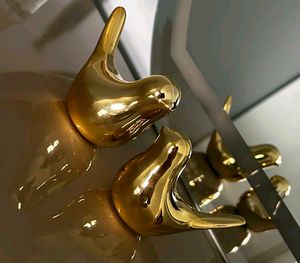 Golden Bird Showpiece Set
