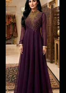 Dark Purple Anarkali 💜